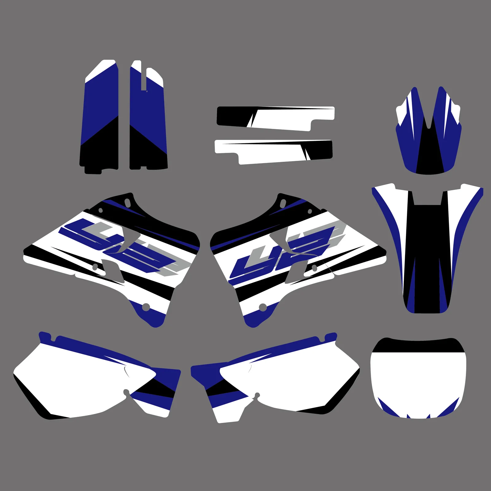 สําหรับ Yamaha YZ125 YZ250 YZ 125 YZ 250 1996-2001 2000 1999 1998 1997 รถจักรยานยนต์กราฟิก Decal สติกเกอร์ชุดปรับแต่ง