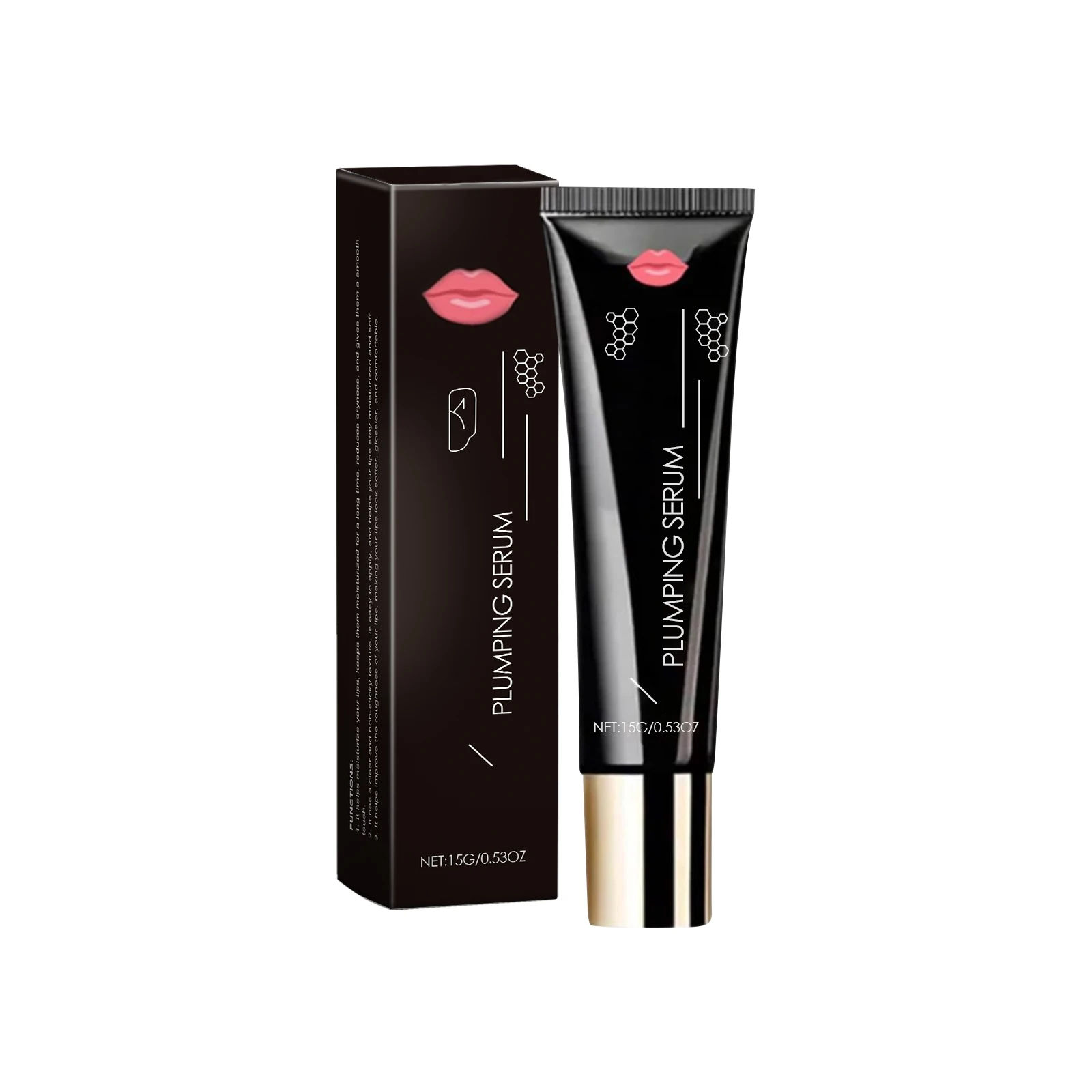 Lip Plumping Serum Long Lasting Moisturizing Skin Elasticity Improvement Reduce Fine Lines Lip Gloss for Lip Volumizing Serum