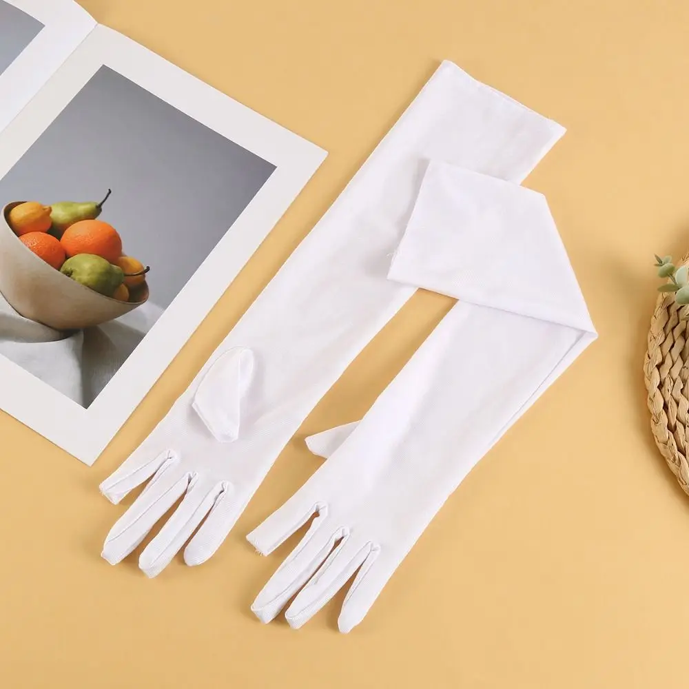 Guantes con mangas de seda de hielo Anti-UV, protección solar, guantes de manga larga, funda de protección solar, aislamiento UV, cubiertas para brazos, guantes de ciclismo