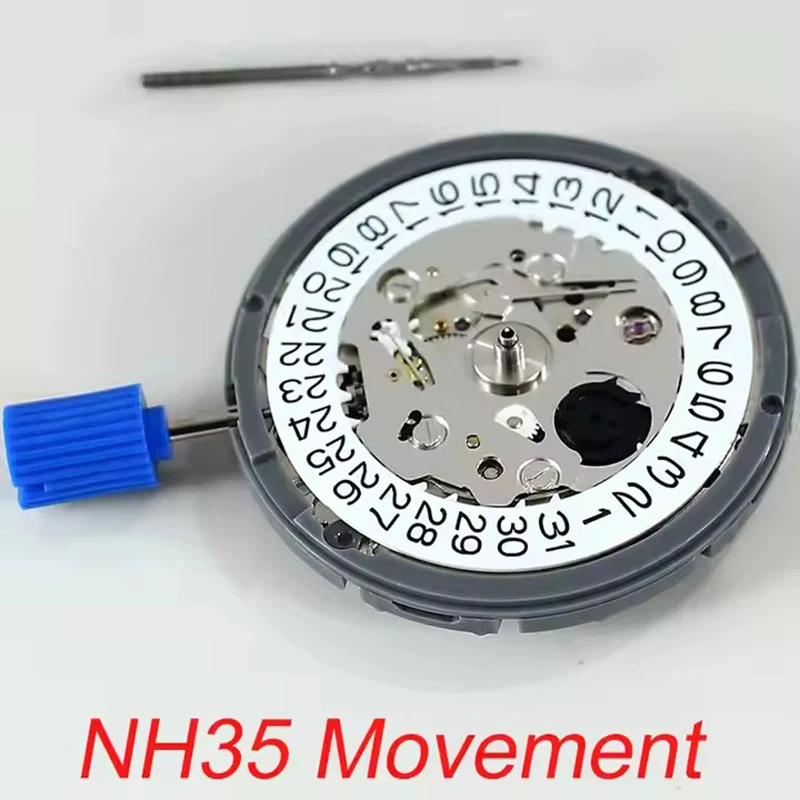 حركة ميكانيكية أوتوماتيكية NH35A يابانية أصلية، 24 بديلة لساعة MOD مجوهرات عالية الدقة، التاريخ هو 3:00، NH35A