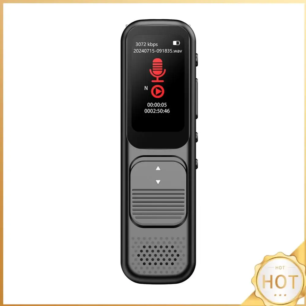 

32GB/64GB/128GB Voice Activated Recorder with Playback Dictaphone Noise Reduction MP3 Player for Lectures Meetings Interviews