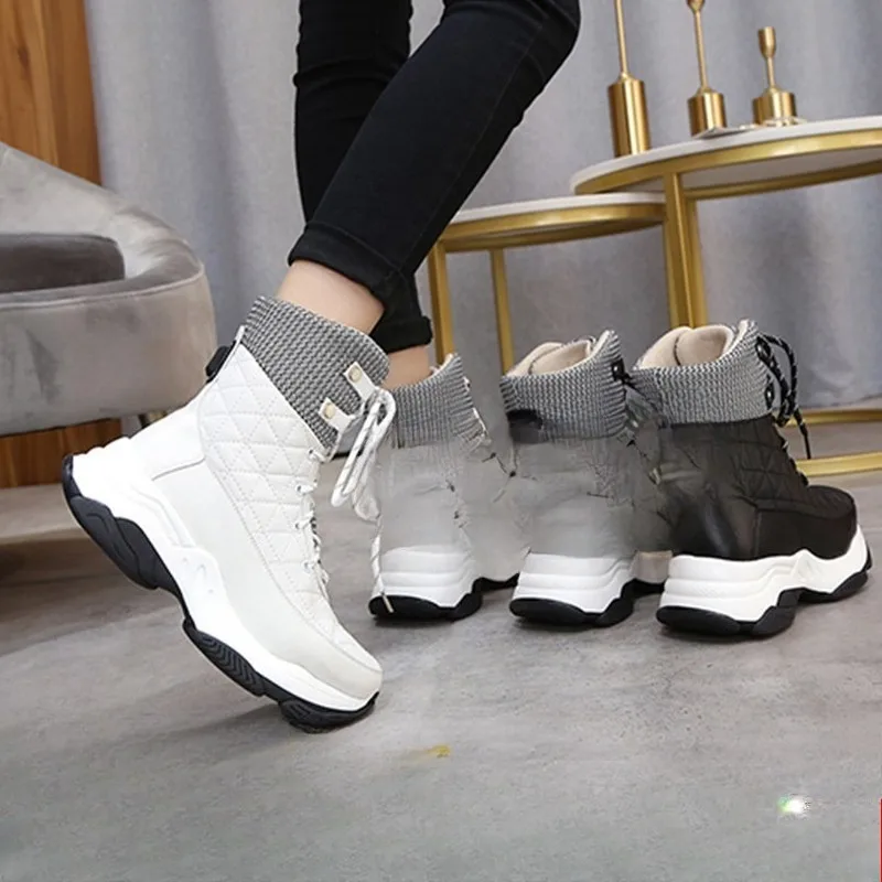 

Winter heated snow boots women's winter new non-slip thick-soled warm and velvet medium tube electric heating shoes