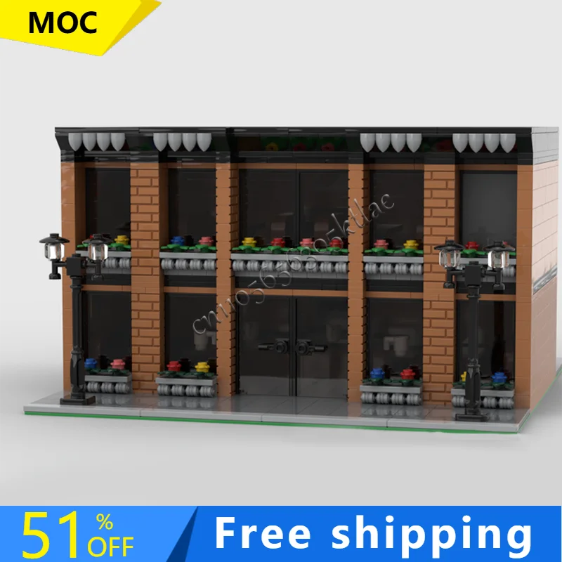 

1614 PTS Лидер продаж, модульная серия украшений для кафе, строительные блоки, набор моделей, сделай сам, сборка, дисплей, игрушки, подарки на день рождения для детей