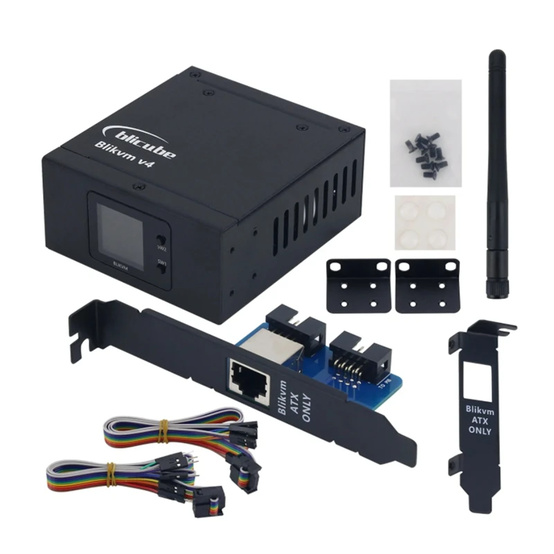 

Blikvm V4 Allwinner H313 Soc KVM Over IP Poe -Comaptible Video Loop Through Pikvm RTC Video Capture Plug And Play