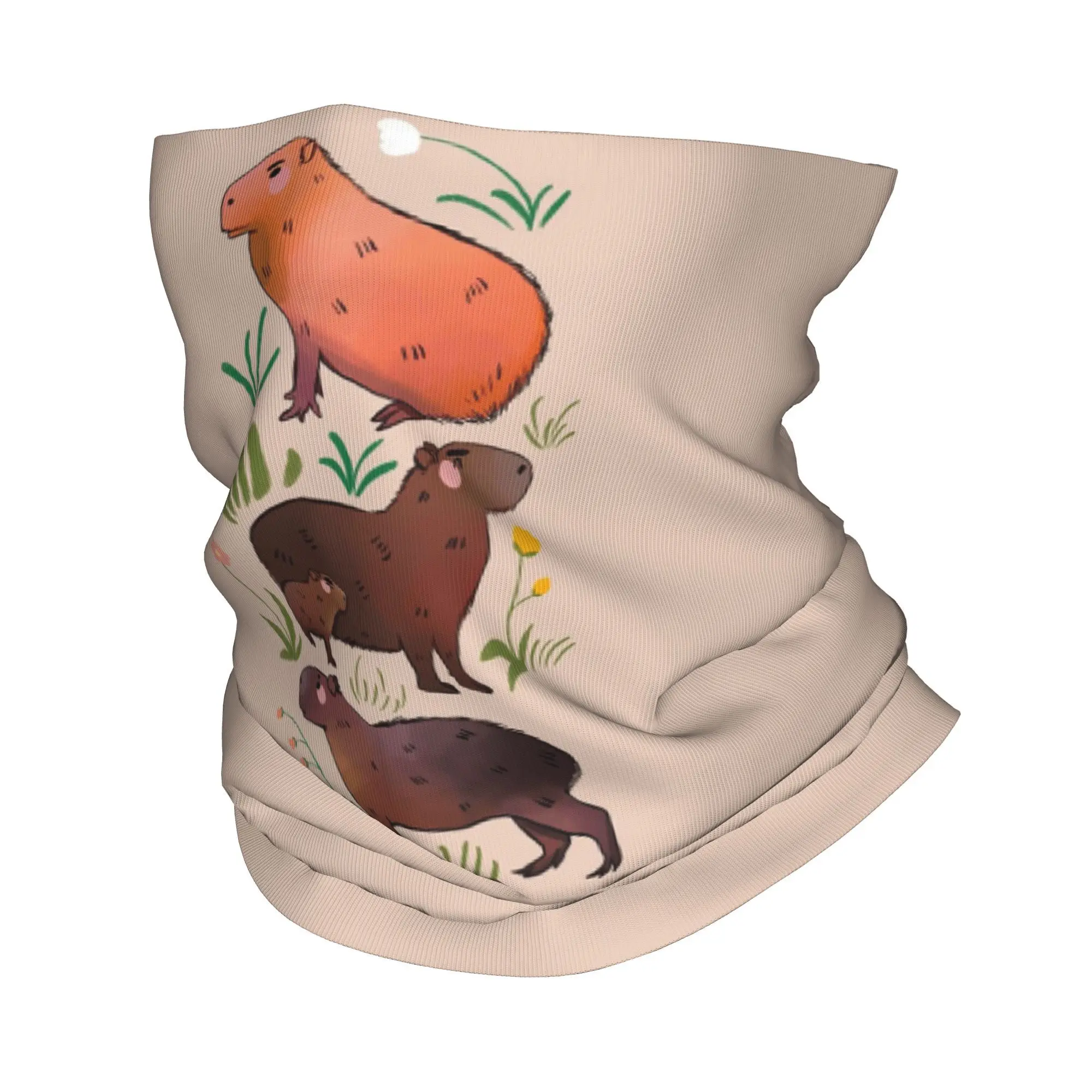 

Капибара-милая зеленая и коричневая бандана с изображением животных, гетры для шеи, маска, шарф, многофункциональный велосипедный шарф для верховой езды