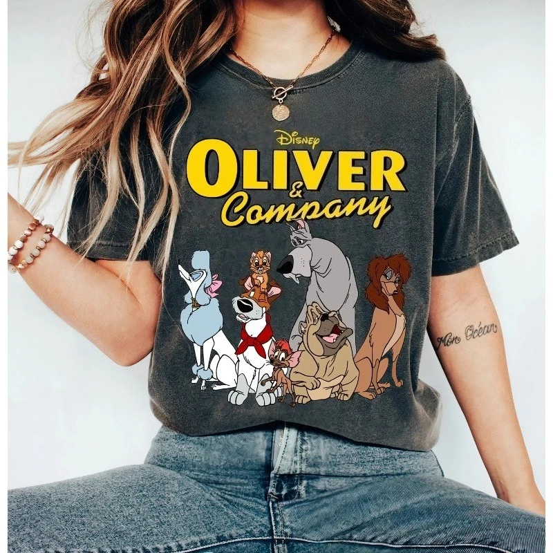 قميص مجموعة قميص Disney Oliver and Company، قميص عطلة ديزني، قميص ديزني المتطابق للعائلة، ملابس رحلة ديزني لاند