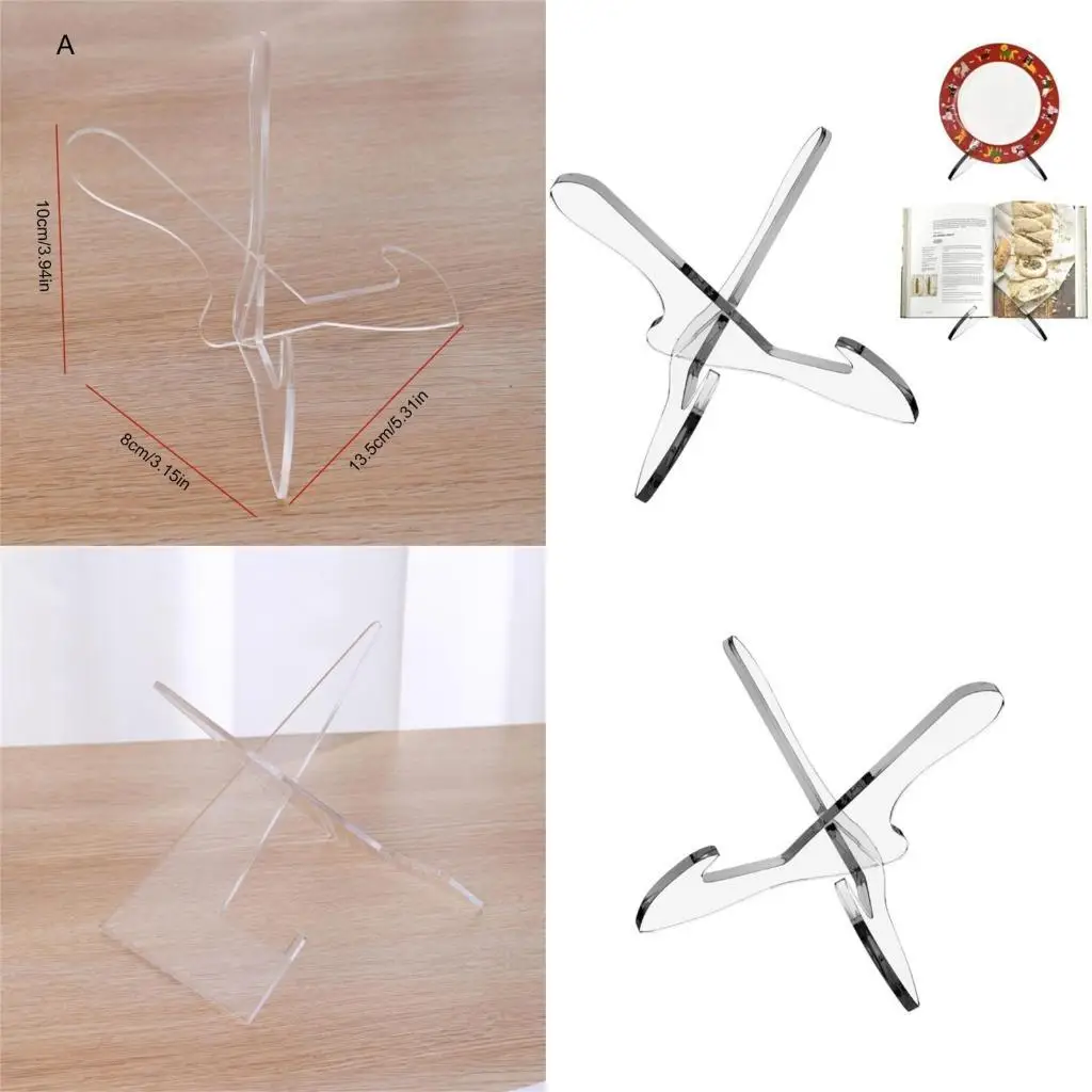 

G6KF Stylish Clear Record Stand for Displaying Album Covers Home Decoration Accessory