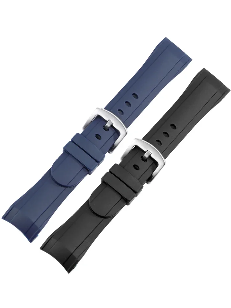 

Fluoruber Watch Strap For Rif Tiger Rt Watch Strap Greenham Graham Racing Chronograph Watch Accessories Black 24Mm