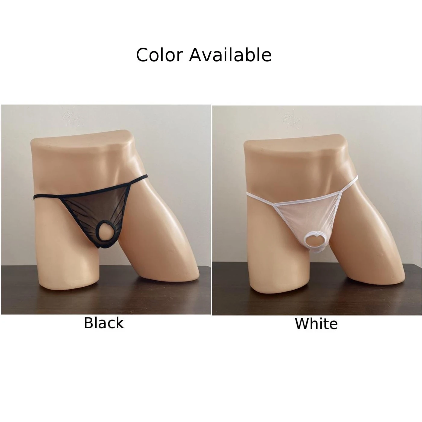 Cuecas sexy masculinas com buracos, lingerie exótica, fio dental, bunda aberta, costas em t, alças jock, calcinha transparente, tentação