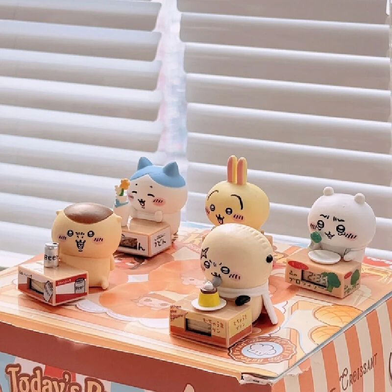 

100% Genuine Kitan Chiikawa "Let'S Work Hard Together" Series 123 Clock Gacha Blind Box Animate Figure Mystery Box Handmade Gift