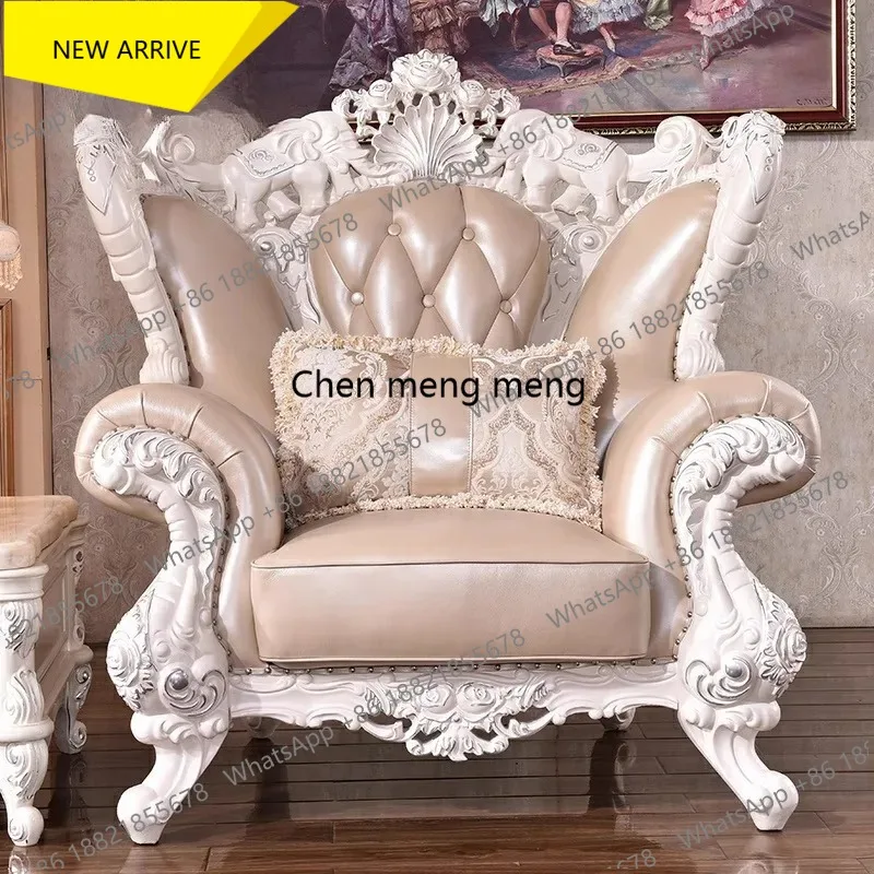 G153 Double Classic Sofa Luxury Armrest Europe Romantic Cushion Sofa Elegant Relaxing Divani Da Soggiorno Furniture Decoration