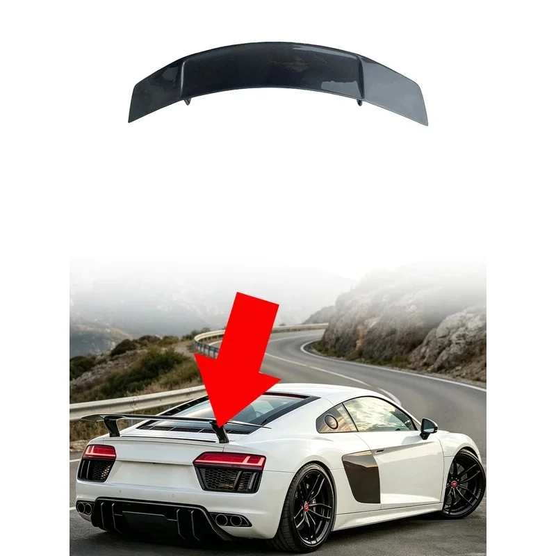 High Quality V Style Rear Trunk Spoiler Lip Wing For 2016 Car Exterior Body Kits Modification Accessories 2