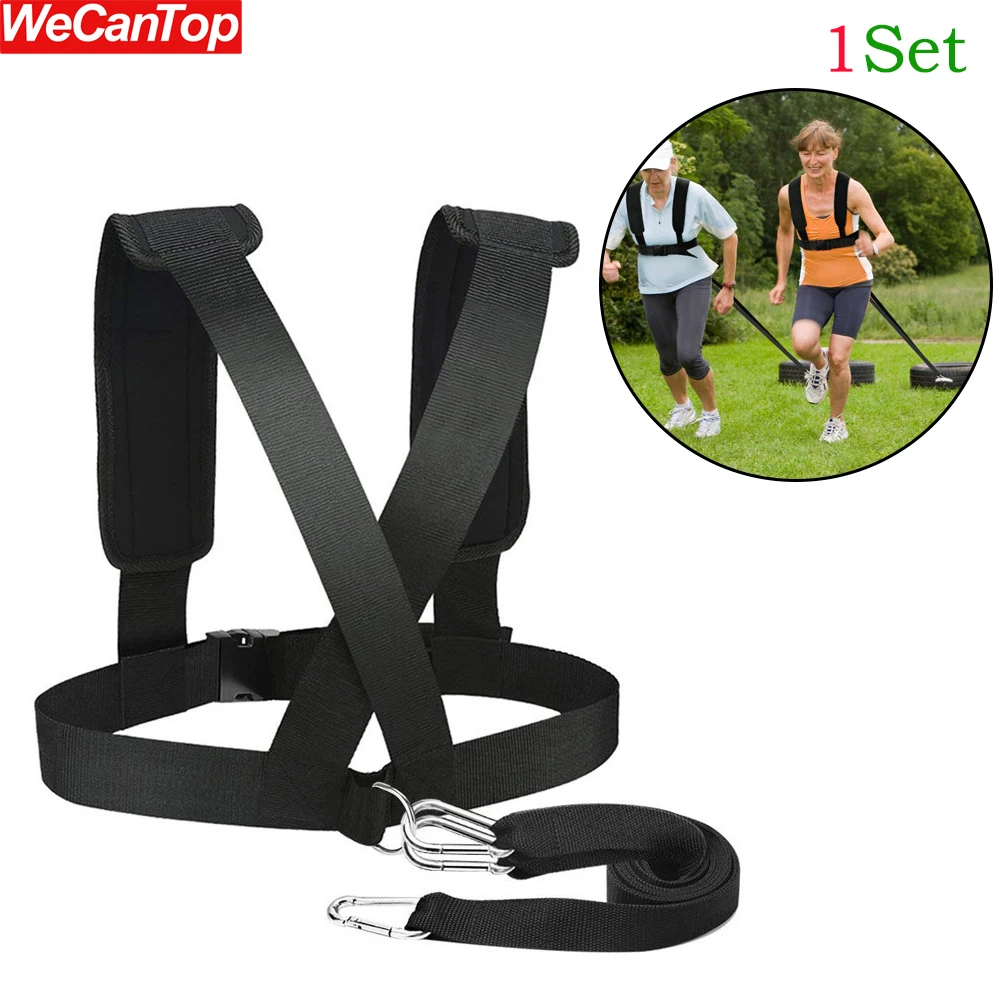 1Set Sled Harness Workout Resistance & Assistance Trainer Physical Training Resistance Rope Kit Improving Speed,Stamina,Strength