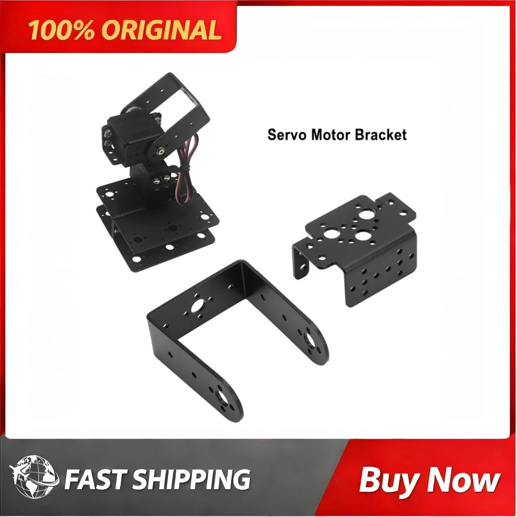 MG995 MG996R Servo Motor Bracket Metal Pan Tilt Mechanical Arm Parts DIY Robot Manipulator Accessories for RC Robot Projects