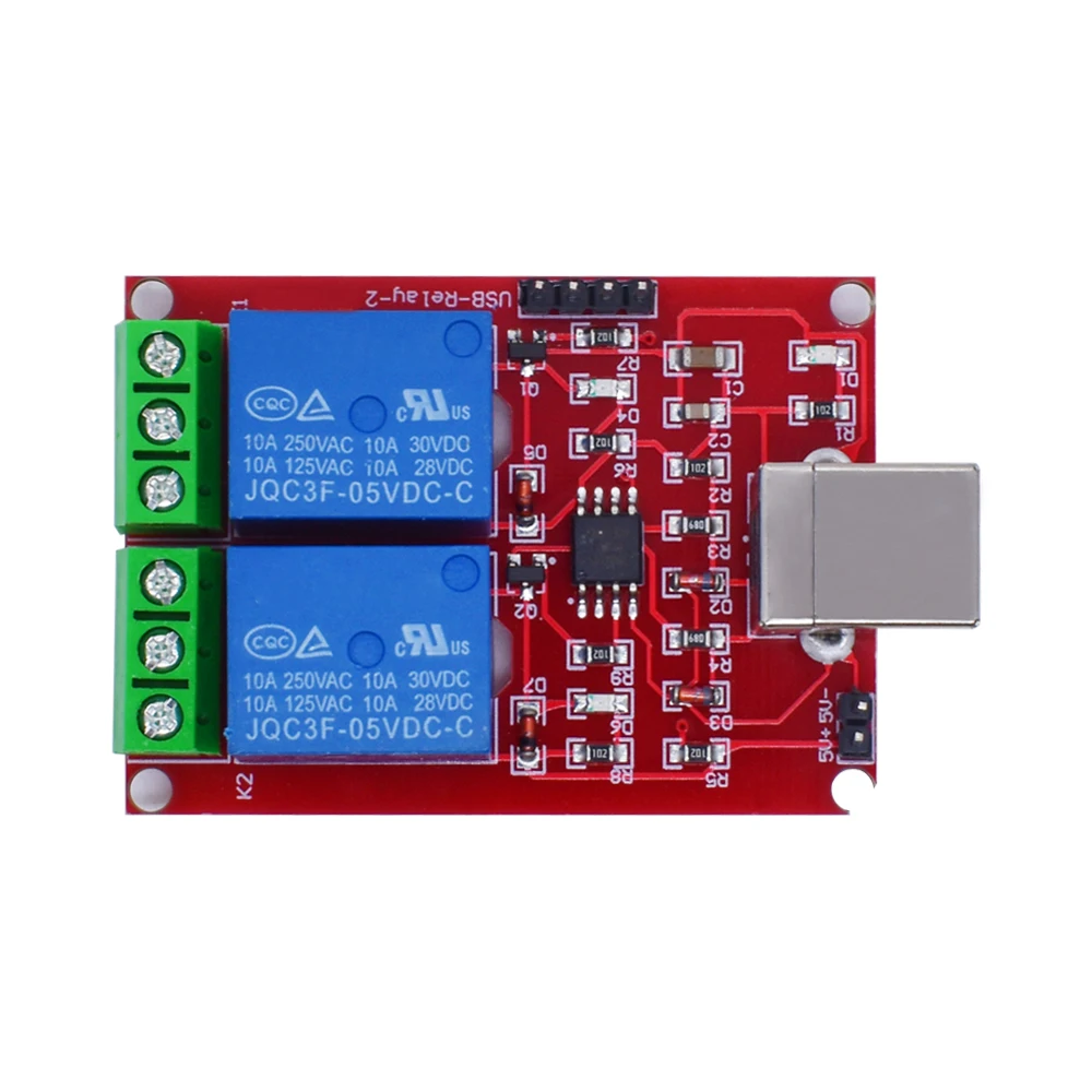 5V 2 Channel USB Relay Module Programmable Computer Control Relay Switch