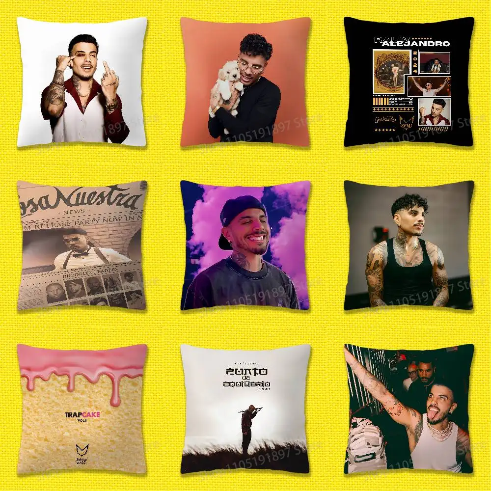 

R-Rauw A-Alejandro Cosa Nuestra Saturno Playa Saturno Throw Pillow Case For 45x45cm 40x40cm 30x30cm Square Home Pillowcase Case