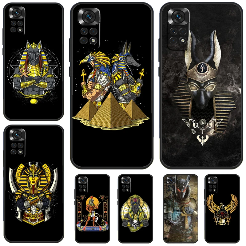 Egypt Nefertiti Anubis Ankh Case For Redmi Note 12 10 9 8 11 13 Pro 9S 10S 11S 12S Phone Cover For Redmi 12C 9C 10C 13C