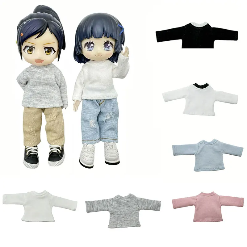 OB11 Baby Clothing Base Layer Top 1/12 Plain Body BJD Pointed Front Molly Autumn Dress doll clothes