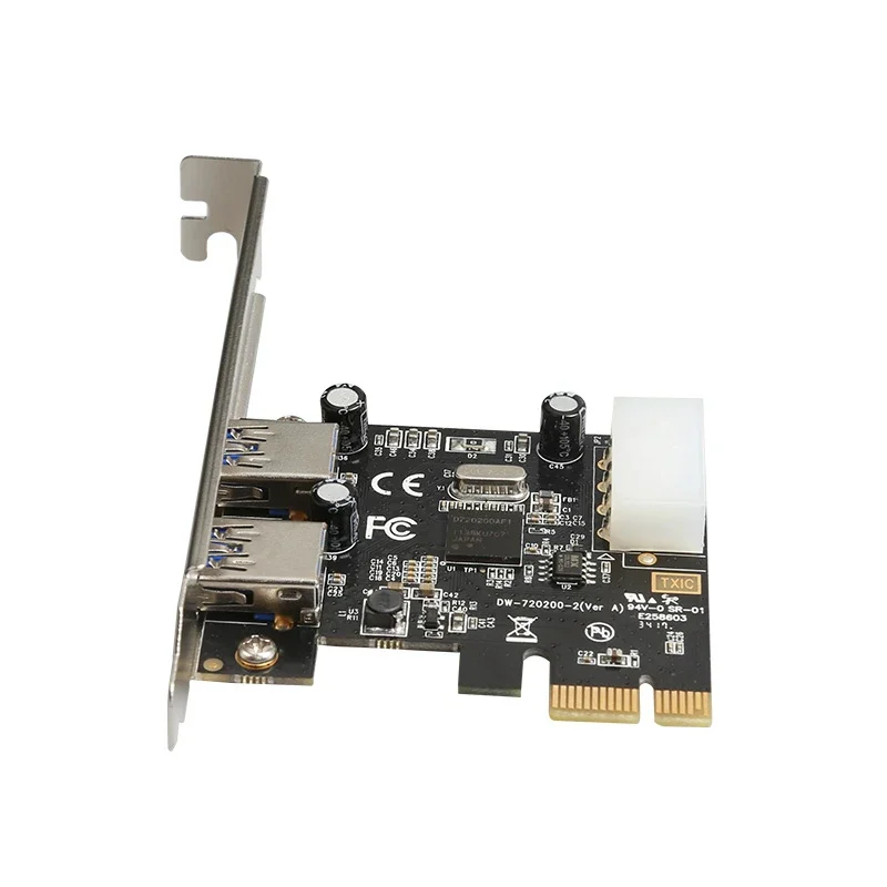 PCI Express to 2 USB3.0 expansion card computer accessories USB riser card Adapter for NEC for Windows XP 7 8 10 Vista