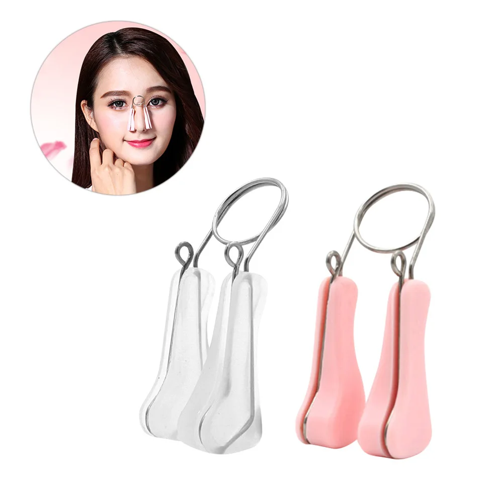 قطعتان من أداة تشكيل رافع الأنف لفرد الجسر ورفع الأطراف جهاز تجميل غير جراحي للنساء باللون الأبيض #1