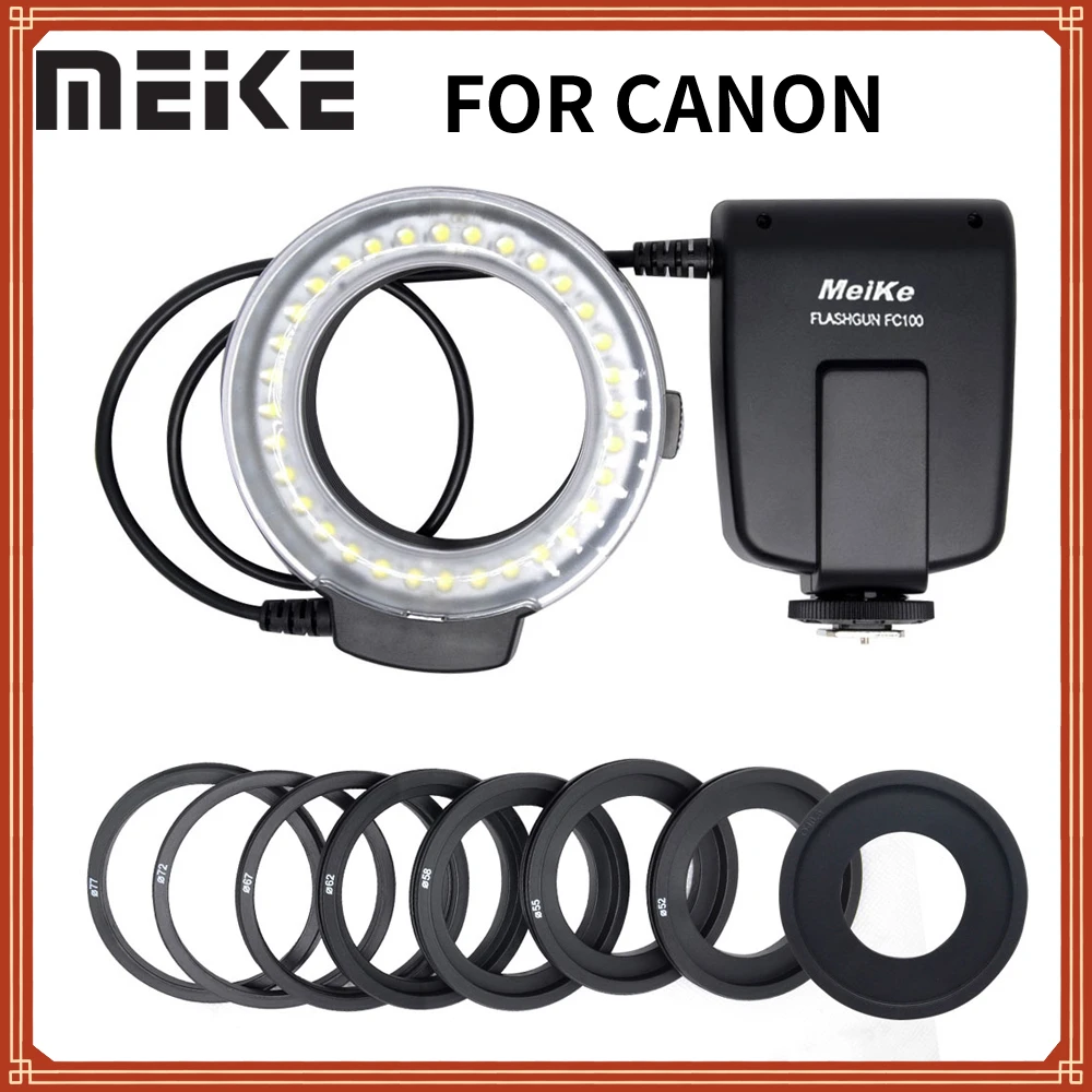 

Meike FC-100 Macro Ring Flash/Light FC100 for Nikon D7100 D7000 D5200 D5100 D3200 D3100 D90 D80 D800 D300S D3000 D600
