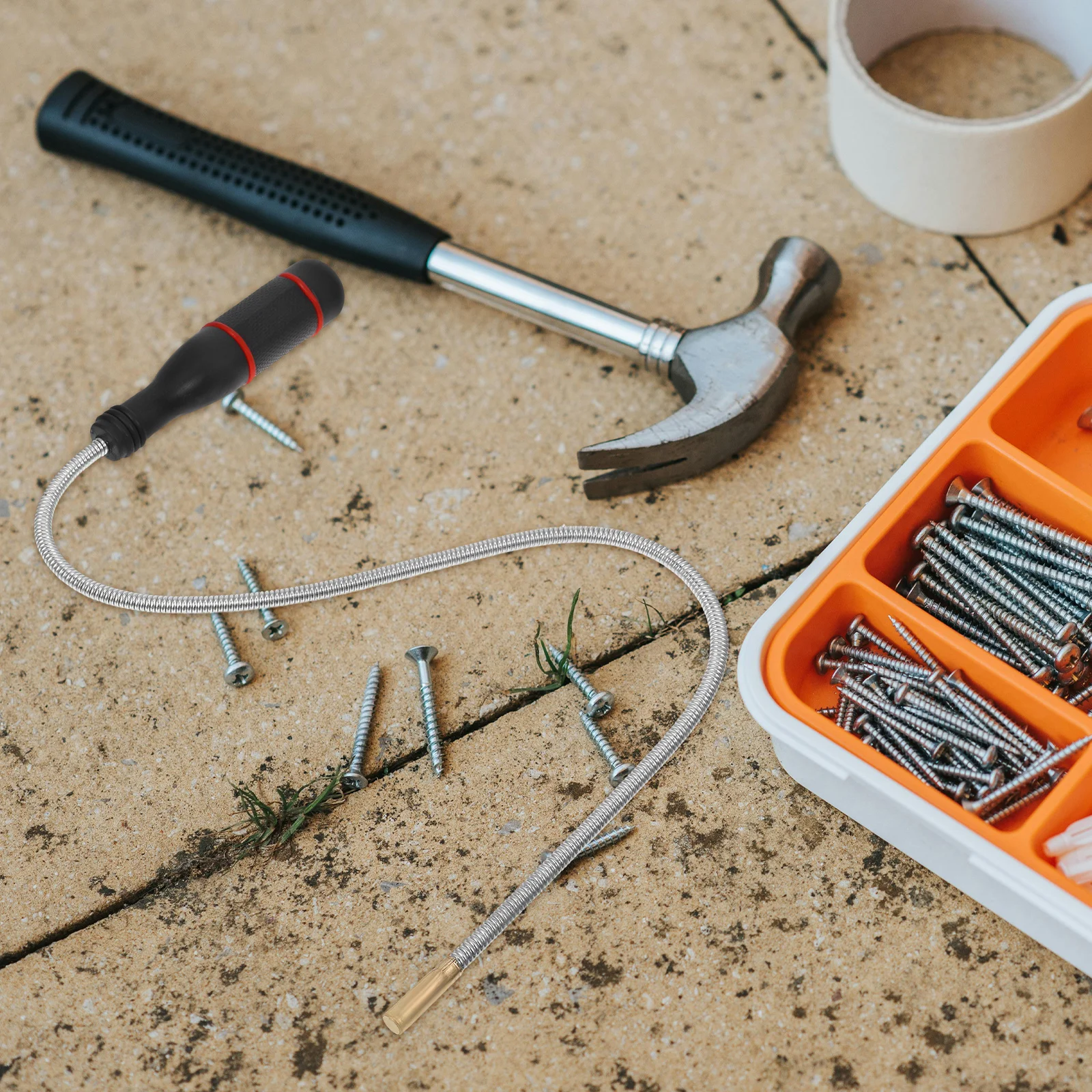 

Flexible Magnetic Pickup Tool Bendable Long Magnet Stick for Hard to Reach Screws Nails Nuts Bolts Automotive Home Use