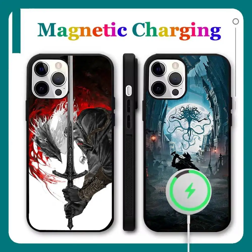 

B-BloodborneS COOL Game Phone Case For iPhone 17,16,15,14,13,12,11,Pro,Max,Plus,Mini,Air,SE Magsafe Magnetic Wireless Charging