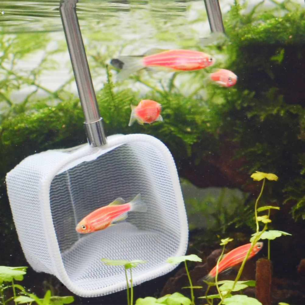 

3D Stereoscopic Fishing Net Telescopic Stainless Steel Pond Aquarium Tuck Net for Catching Fish Shrimp Residue Deep Soft