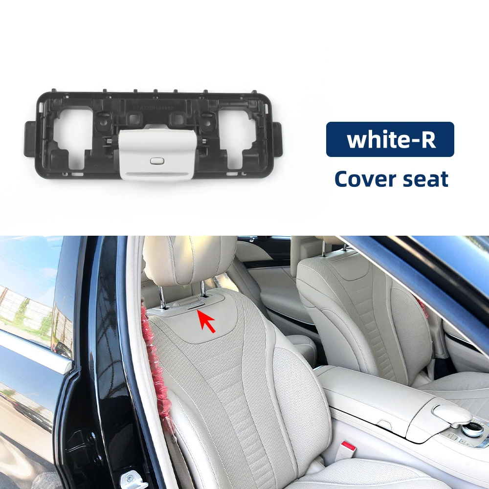 Seat Headrest Clamp Cover Seat Headrest Cover Car Seat Backrest Cover For Benz S Class W222 2229101312 2229101412 2229101512