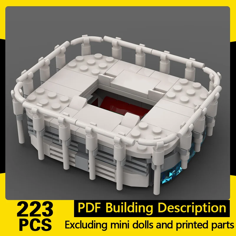 

City Street View Model MOC Building Bricks Modern Large Stadium Modular Technology Gifts Holiday Assemble Children Toys Suit