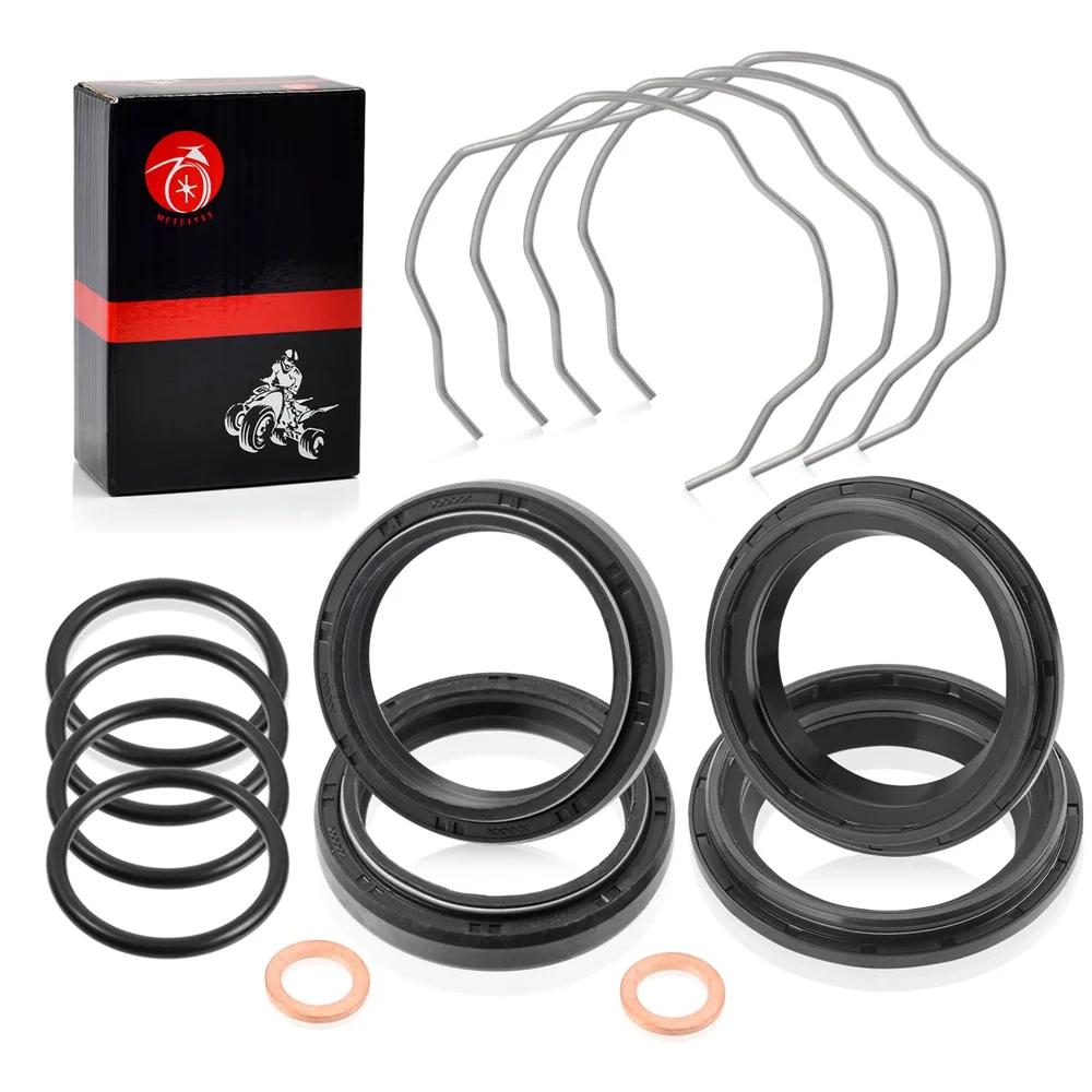 Fork Dust Oil Seals Kit 41x53x8/10.5mm For Kawasaki Ninja 650 ER650 EN650 EX650 KLR650 EJ800