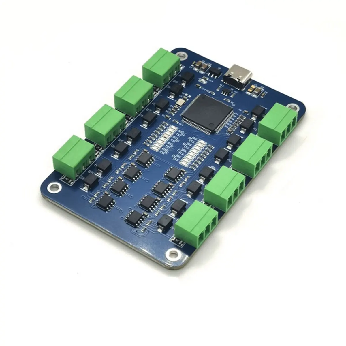 

USB-конвертер HowAA87 с 8-канальным последовательным интерфейсом RS485, модуль расширения Type-C на 8-канальный порт RS485 CH348 EKU081