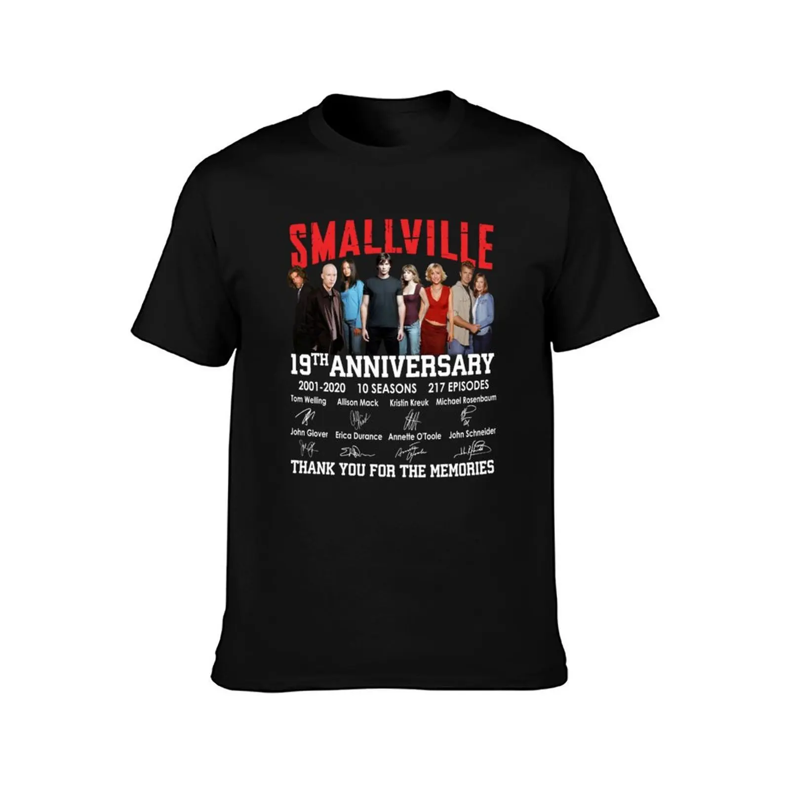 Smallville 19th Anniversary 2001 2020 10 Seasons 217 Episodes Signatures Thank You For The Memories, T-Shirt