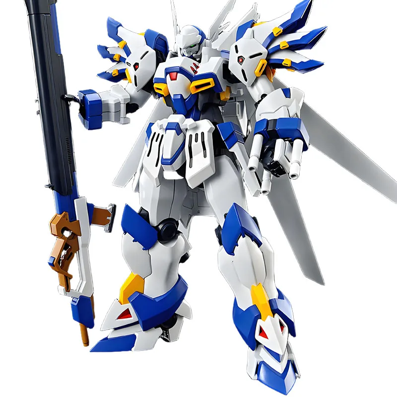 Bandai Original MODEL KIT GUNDAM HG WEIßRITTER&GUNLEON Anime Action Figure Assembly Model Toys  Model Gifts for Boys