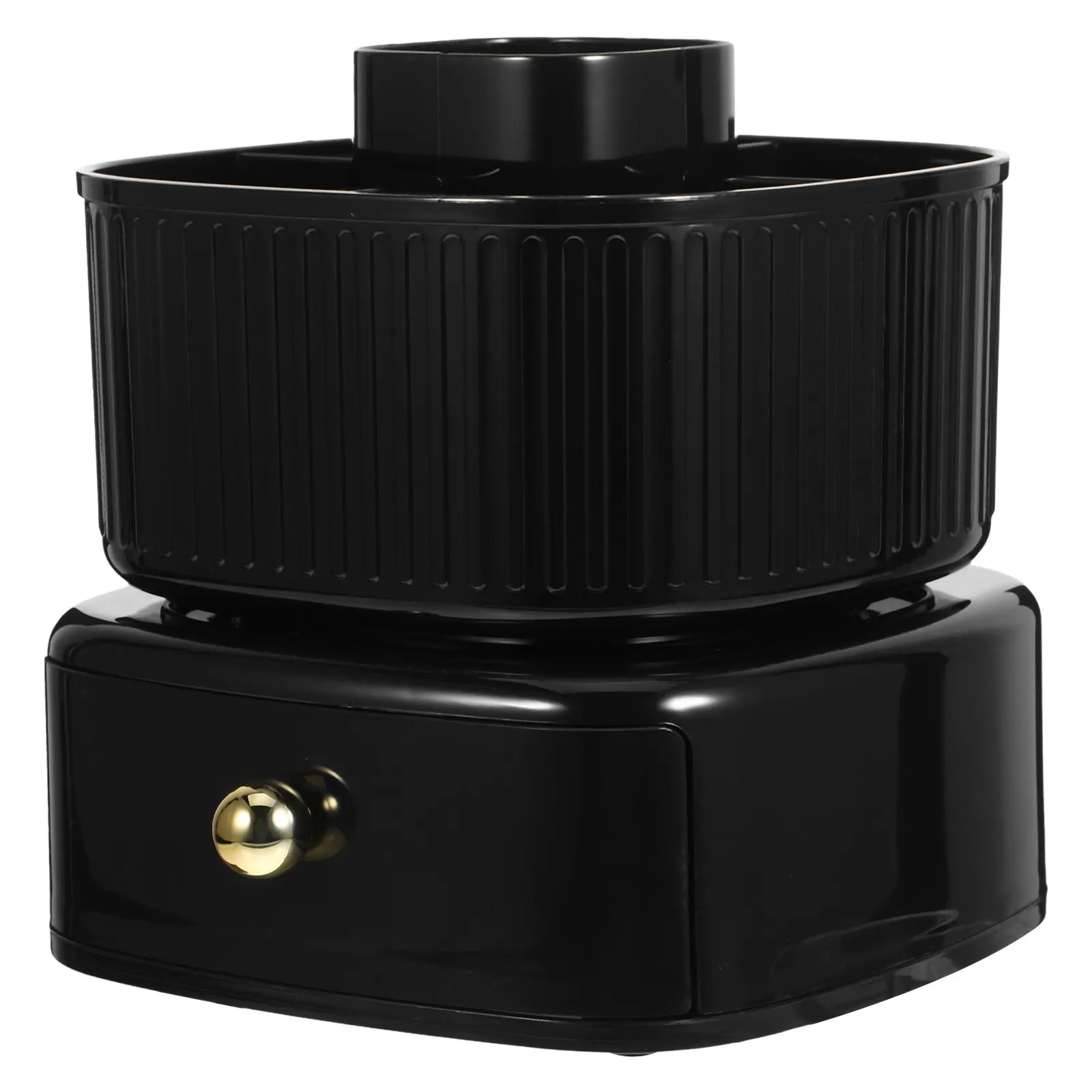 360 Degree Rotating Pen Cup Desk Organizer Drawer Multi Functional Makeup Brush Holder Office School Pencil Storage Box