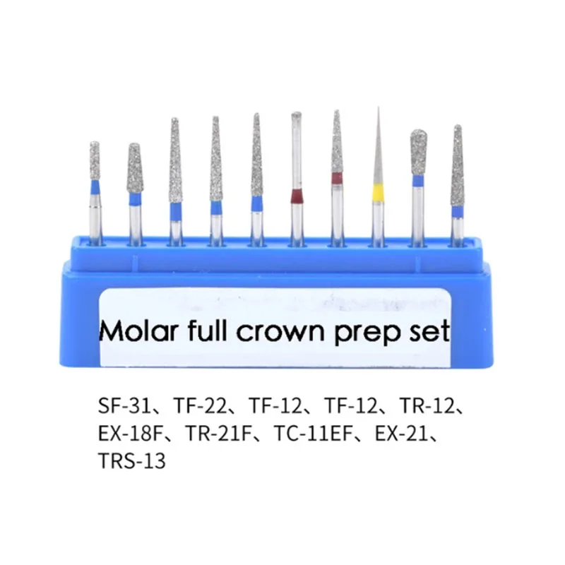 

For SF-31 TF-22 TF-12 TR-12 EX-18F TR-21F TC-11EF EX-21 TRS-13 Molar Full Crown Prep Needle Set