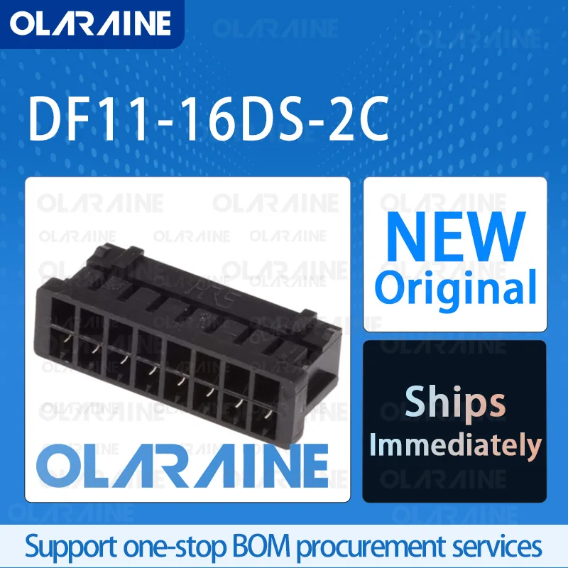 

50/200/500Pcs DF11-16DS-2C 100% brand new and original IC chip Connectors Headers and Wire Housings 16 Position 2 A