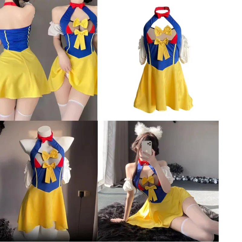 

Anime Princess Dress Cosplay Costume Sexy Maid Uniform Cute Fairy Tale Halloween Outfits Women Underwear Role Play Lingerie