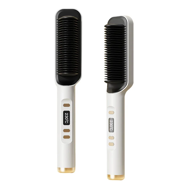 New LCD Display Straight Comb Does Not Hurt Hair Lazy Straight Hair Curls Dual-Use Splint Negative Ion Hair Curler