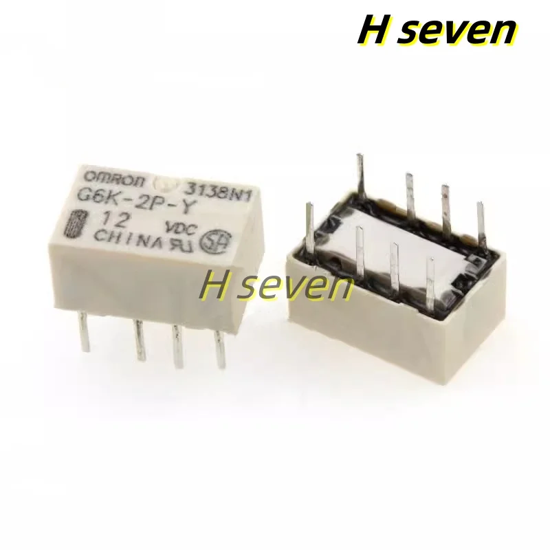 10pcs G6K-2F 2P-Y-5VDC 12VDC 24VDC 5V 12V 24V G6K-2F-Y Relay