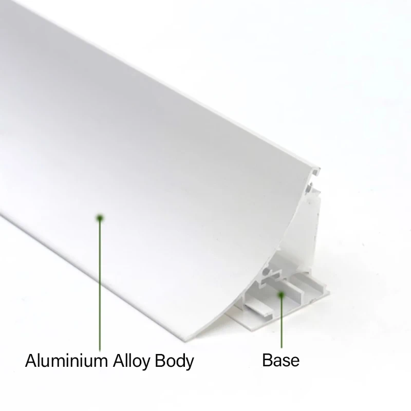 LED Ceiling Molding Wall Washing Aluminum Profile Top Corner Linear Lamp For Hallway Corridor Indoor Decor Reflector Profile