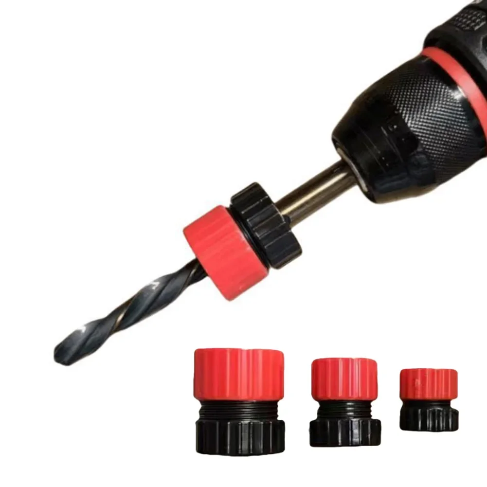 For Carpentry Adjustable Drill Stop Carpentry Drill Bit Stop Red And Black Color Uniform Drilling Depth 3-13mm Size Range