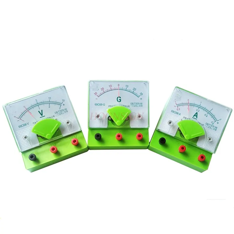 DC ammeter pointer voltmeter sensitive ammeter meter junior high school physics circuit experiment physics experiments