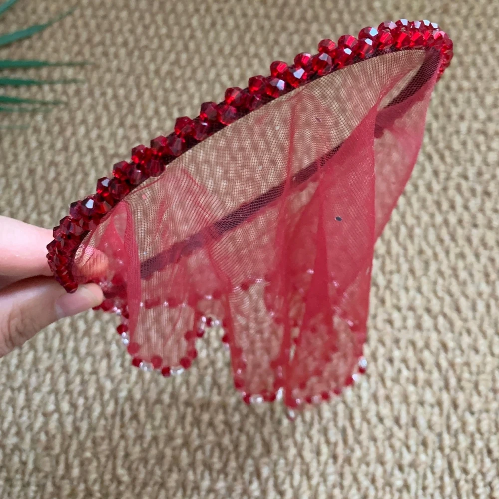 Lace Mesh Headband, Pastoral Style Photo Headwear, Summer Head Wrap Hair Band, Women's Beach Hair Accessory SA141 - view 5