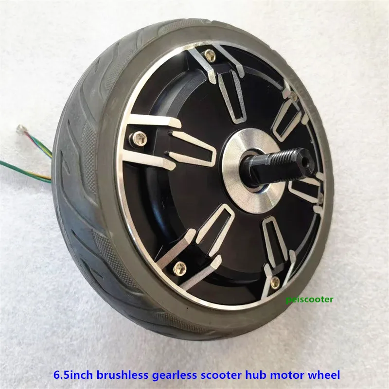 6.5 inch tyre brushless gearless scooter hub motor wheel hall sensors phub-65nmm