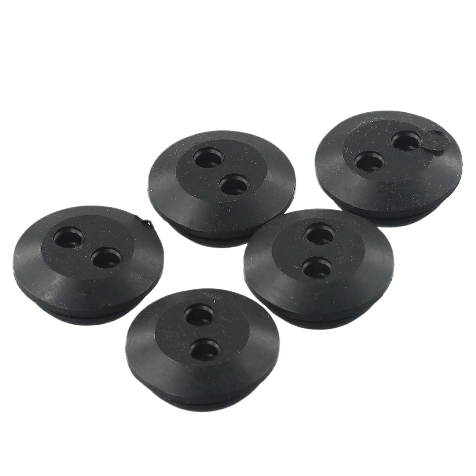 High Performance Rubber Grommet Set of 6 for Fuel Tanks Featuring a Dual Hole Design for Hedge Trimmer Applications