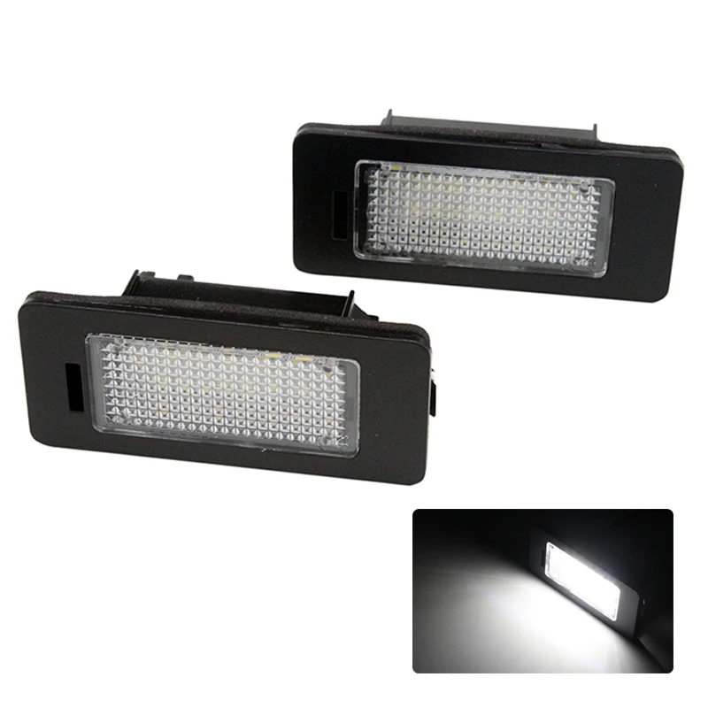 Car Led License Plate Number Light For Skoda Fabia Superb Yeti For Vw Passat B6…