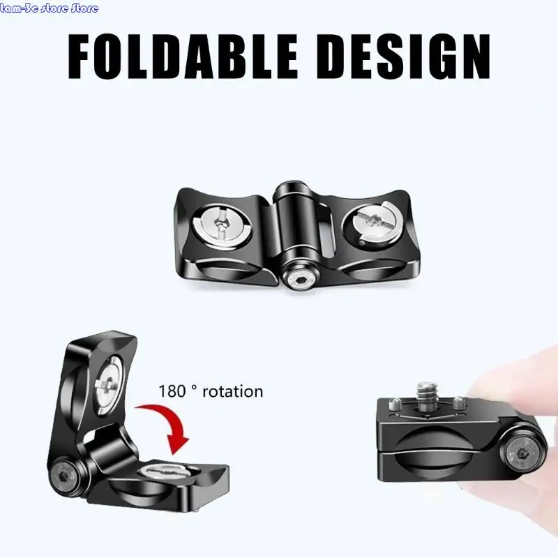 D0UA Placa liberación rápida en forma L compactamente plegable para accesorios Adjunto