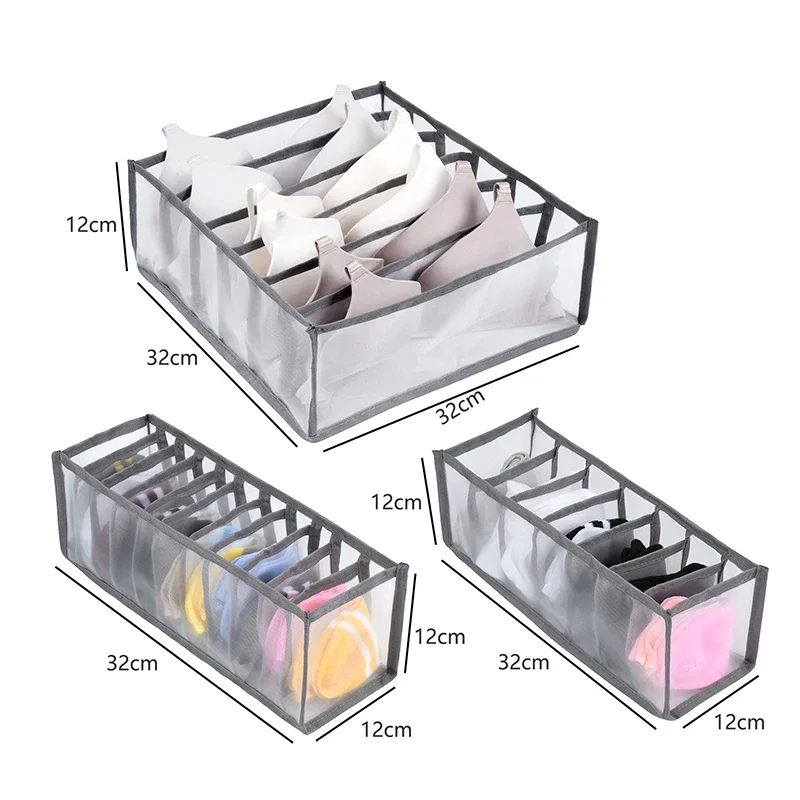 Closet Organizer Bra Socks Storage Organizer Box Underwear Organizer For Wardrobe Clothes Organizers Cabinets Drawer Organizers