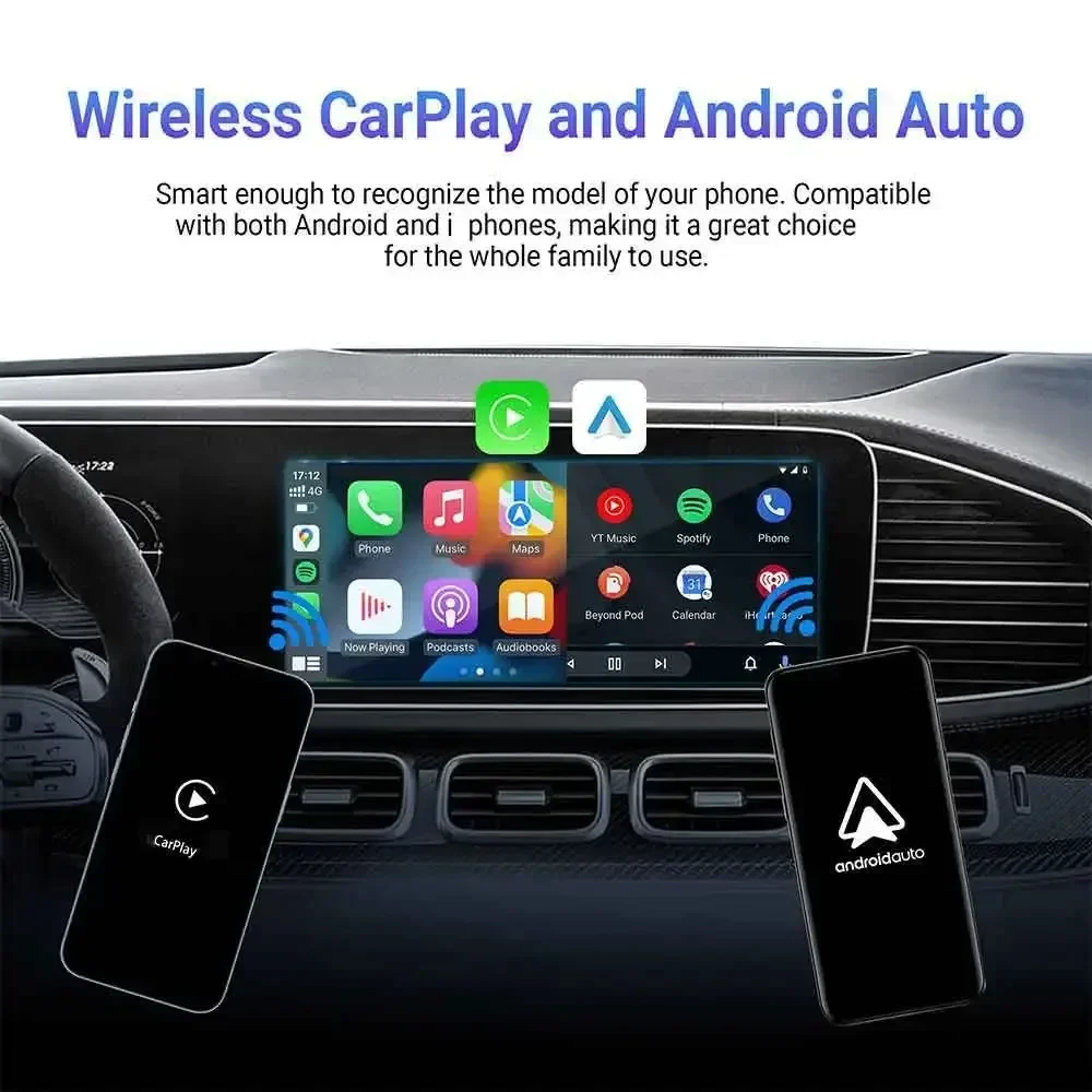 OTTOCAST Play2Video Pro Wireless Android Auto CarPlay Adapter New Car Accessories TV Box for Youtuber for NetFlix for Kia Audi